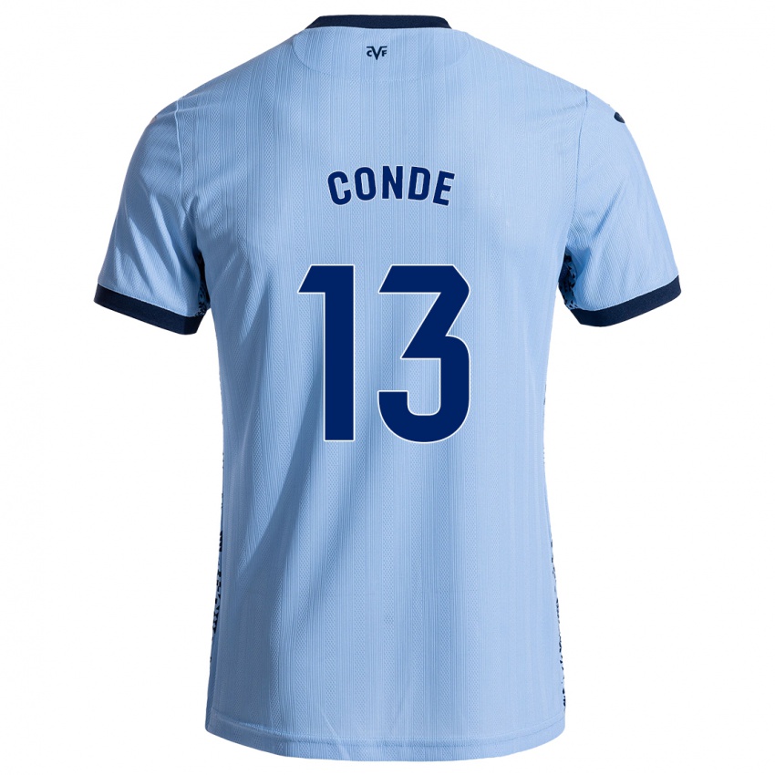 Niño Camiseta Diego Conde #13 Azul Cielo 2ª Equipación 2024/25 La Camisa