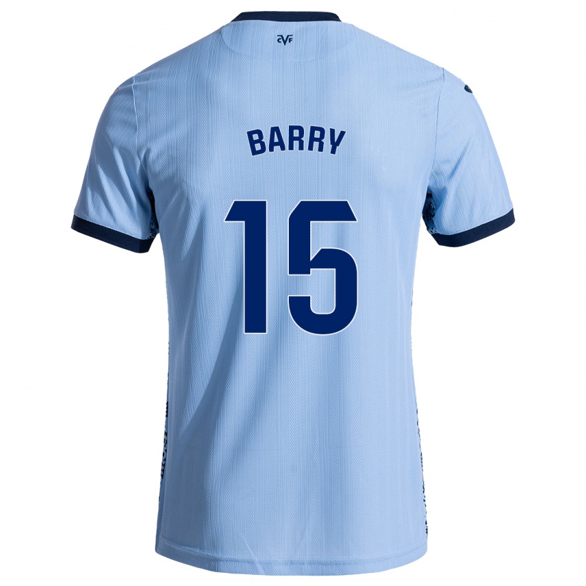 Niño Camiseta Thierno Barry #15 Azul Cielo 2ª Equipación 2024/25 La Camisa