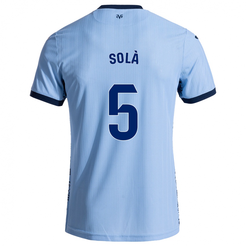 Niño Camiseta Arnau Solà #5 Azul Cielo 2ª Equipación 2024/25 La Camisa