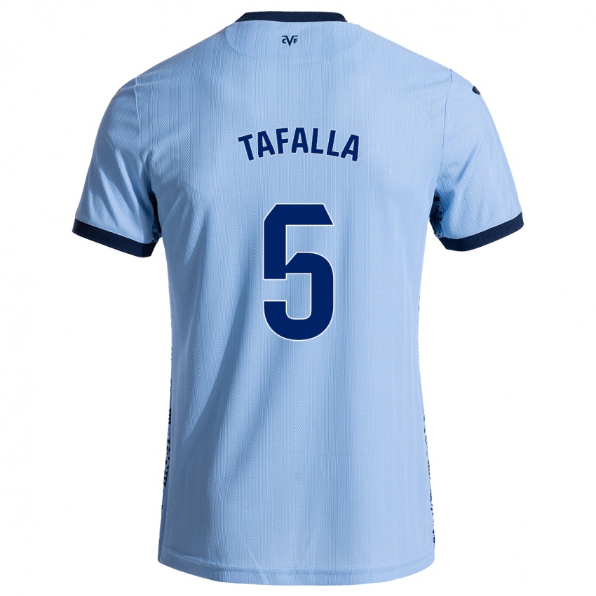 Niño Camiseta Fran Tafalla #5 Azul Cielo 2ª Equipación 2024/25 La Camisa