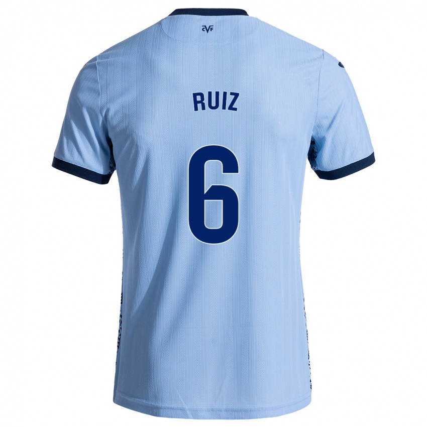 Niño Camiseta Joan Ruiz #6 Azul Cielo 2ª Equipación 2024/25 La Camisa