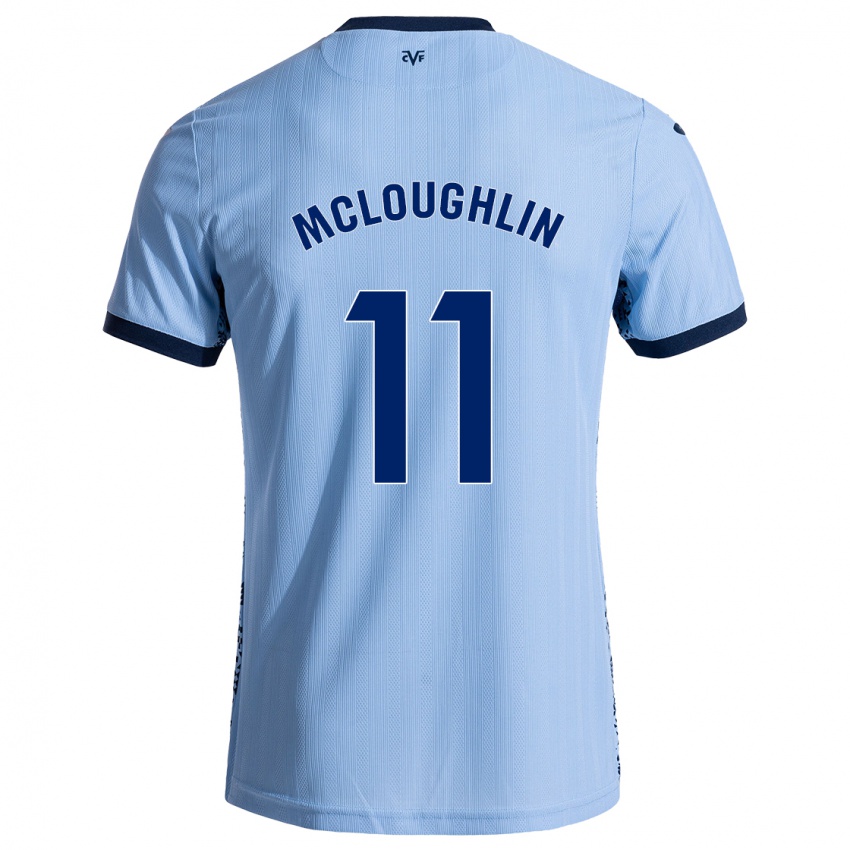 Niño Camiseta Caden Mcloughlin #11 Azul Cielo 2ª Equipación 2024/25 La Camisa