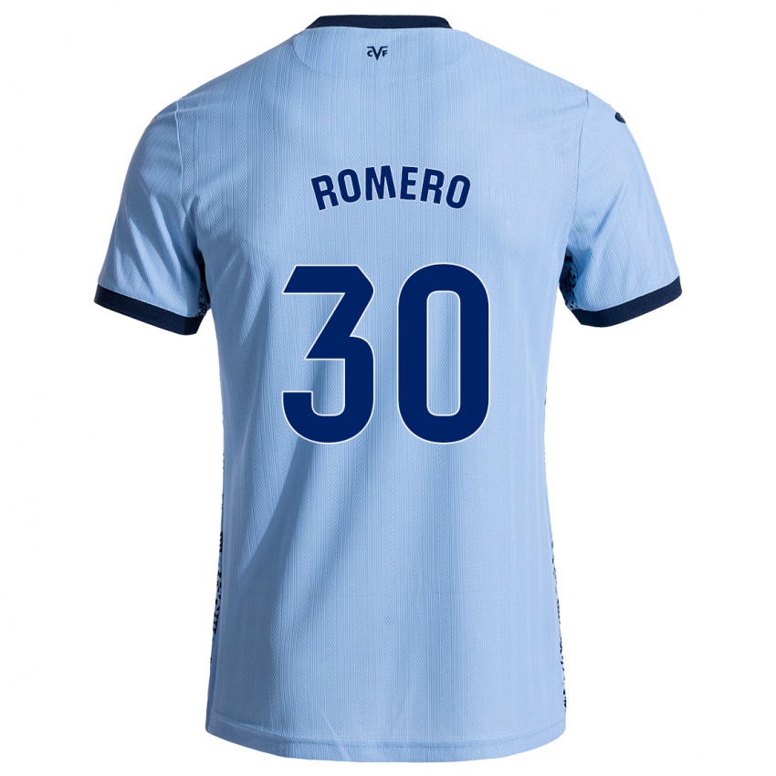 Niño Camiseta Lucía Romero #30 Azul Cielo 2ª Equipación 2024/25 La Camisa