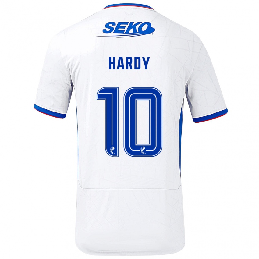 Niño Camiseta Rio Hardy #10 Blanco Azul 2ª Equipación 2024/25 La Camisa