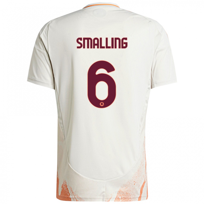 Niño Camiseta Chris Smalling #6 Crema Blanco Naranja 2ª Equipación 2024/25 La Camisa