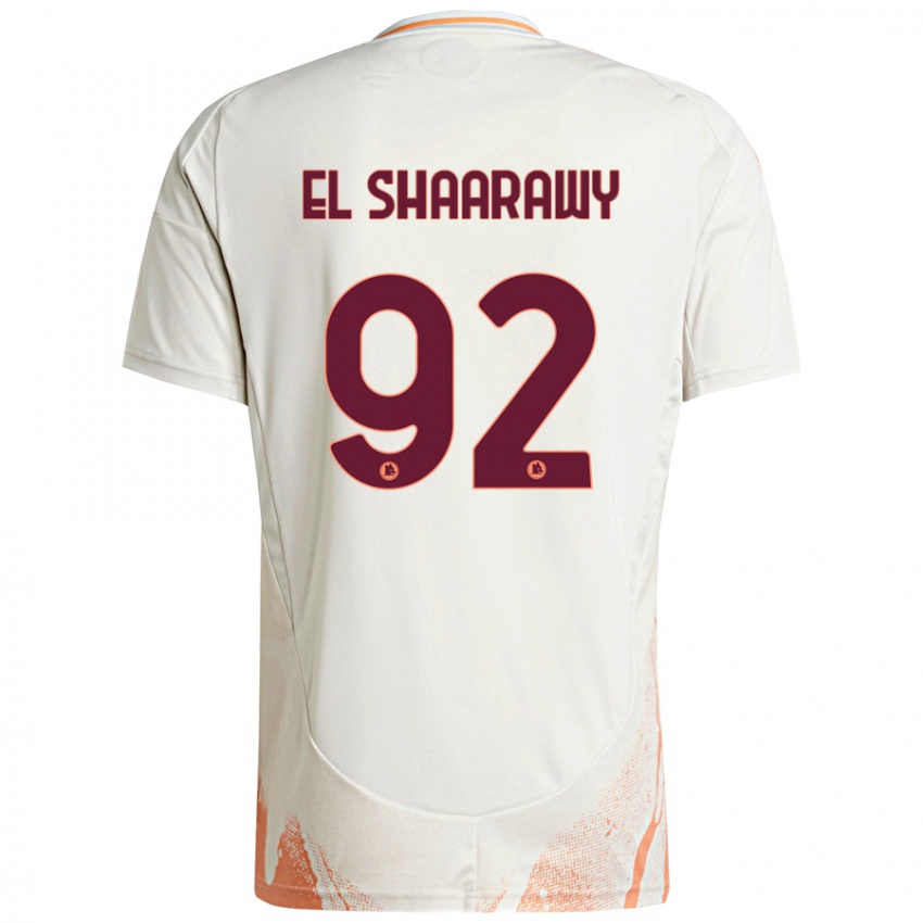 Niño Camiseta Stephan El Shaarawy #92 Crema Blanco Naranja 2ª Equipación 2024/25 La Camisa