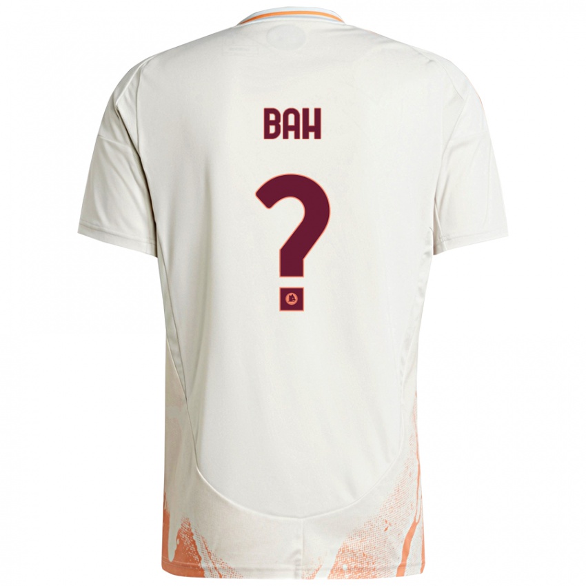 Niño Camiseta Muhammed Bah #0 Crema Blanco Naranja 2ª Equipación 2024/25 La Camisa