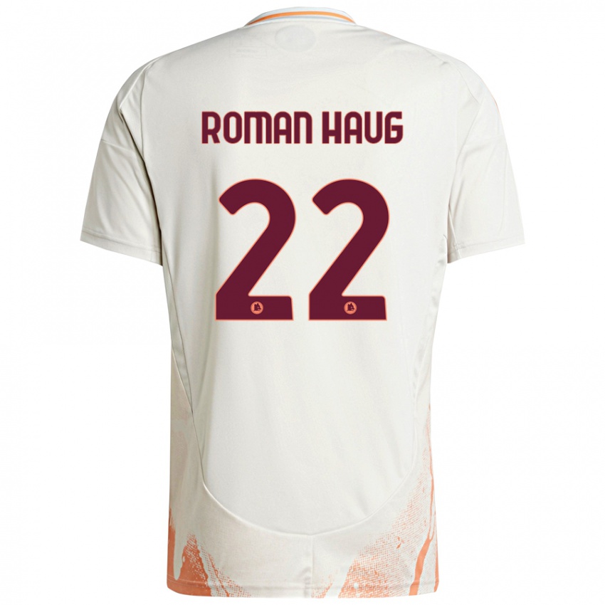 Niño Camiseta Sophie Roman Haug #22 Crema Blanco Naranja 2ª Equipación 2024/25 La Camisa