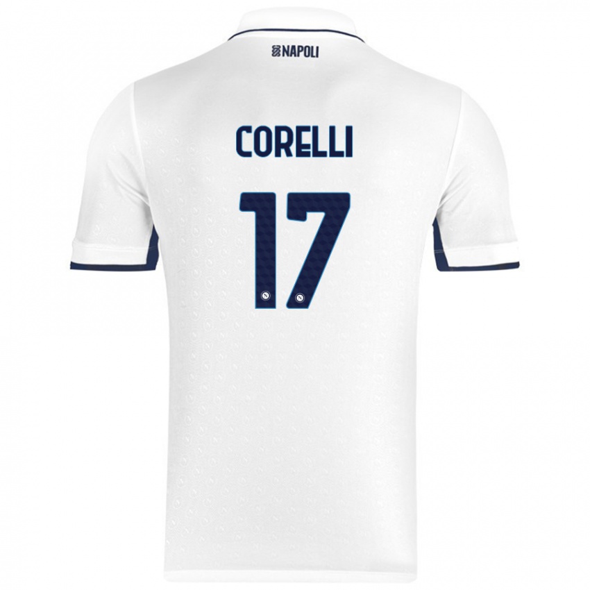 Niño Camiseta Alice Corelli #17 Blanco Azul Real 2ª Equipación 2024/25 La Camisa