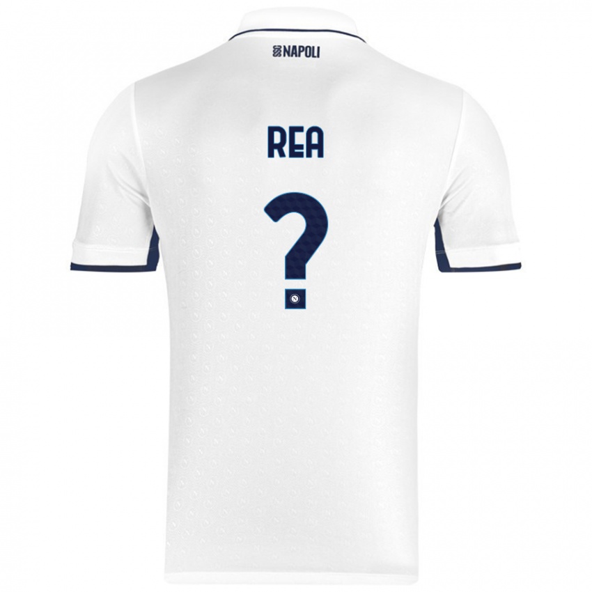 Niño Camiseta Roberto Rea #0 Blanco Azul Real 2ª Equipación 2024/25 La Camisa