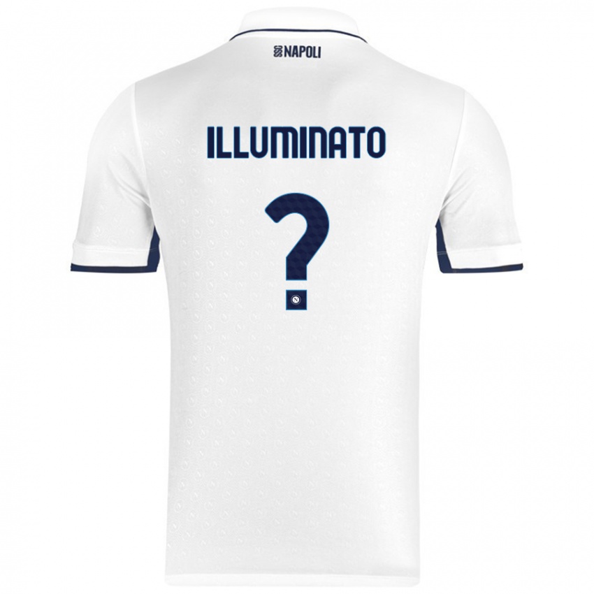 Niño Camiseta Antonio Illuminato #0 Blanco Azul Real 2ª Equipación 2024/25 La Camisa