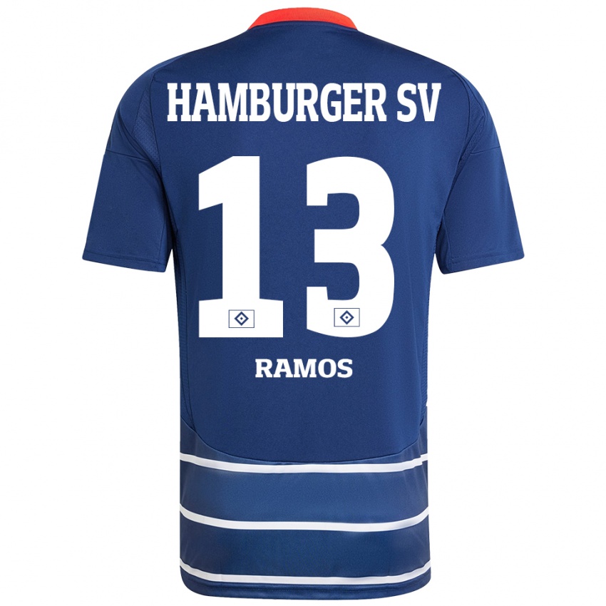 Niño Camiseta Guilherme Ramos #13 Azul Oscuro 2ª Equipación 2024/25 La Camisa