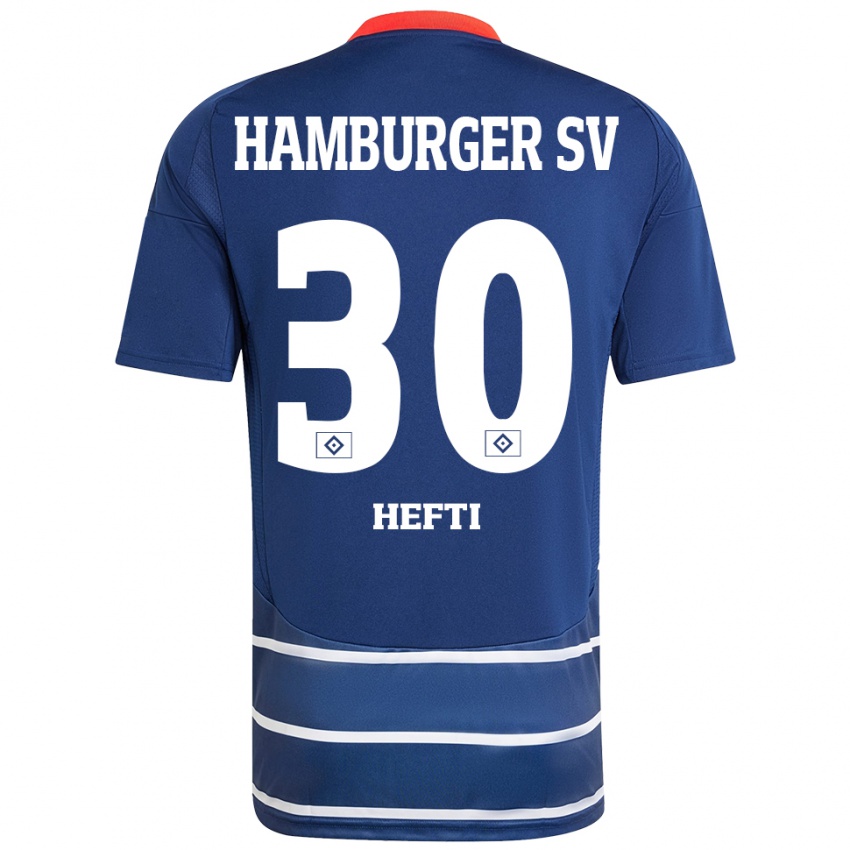 Niño Camiseta Silvan Hefti #30 Azul Oscuro 2ª Equipación 2024/25 La Camisa