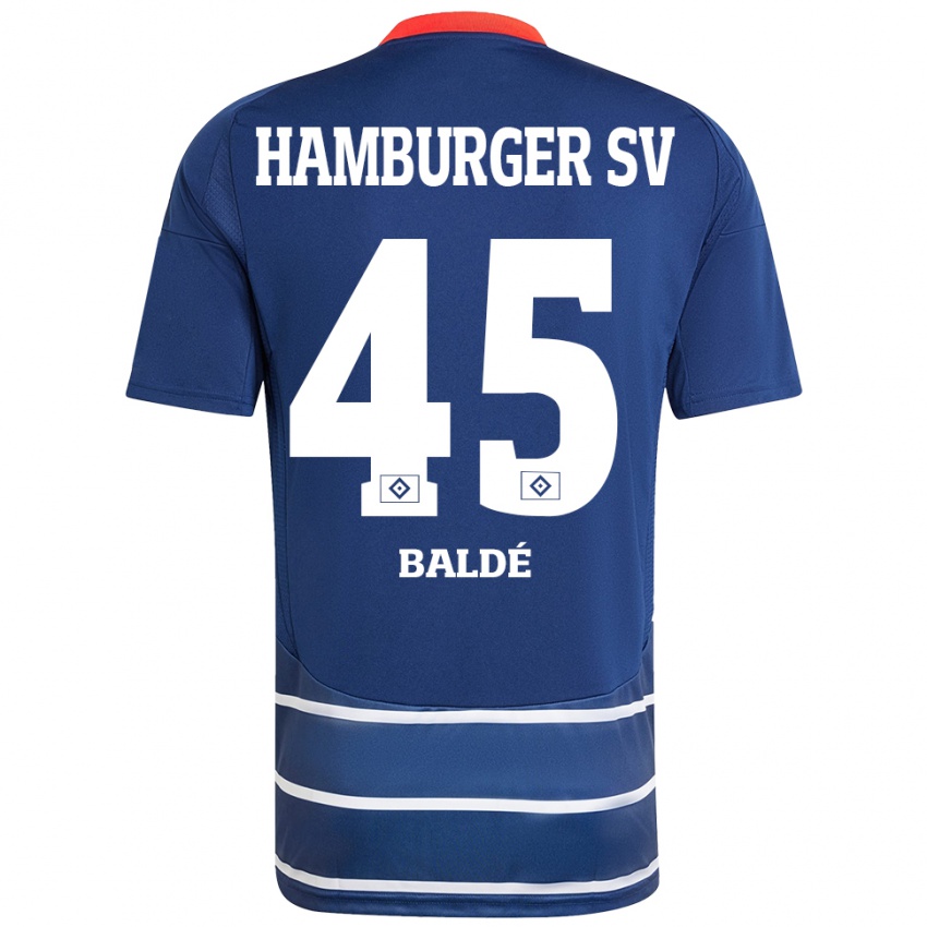 Niño Camiseta Fabio Baldé #45 Azul Oscuro 2ª Equipación 2024/25 La Camisa