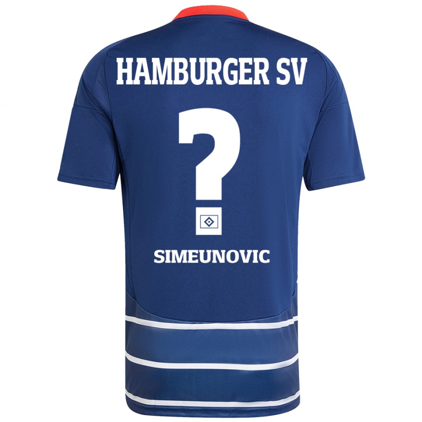 Niño Camiseta Denis Simeunovic #0 Azul Oscuro 2ª Equipación 2024/25 La Camisa