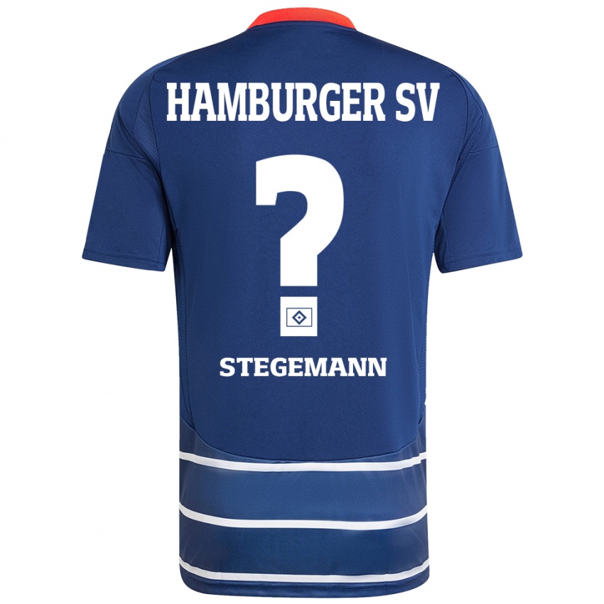 Niño Camiseta Jean-Pierre Stegemann #0 Azul Oscuro 2ª Equipación 2024/25 La Camisa