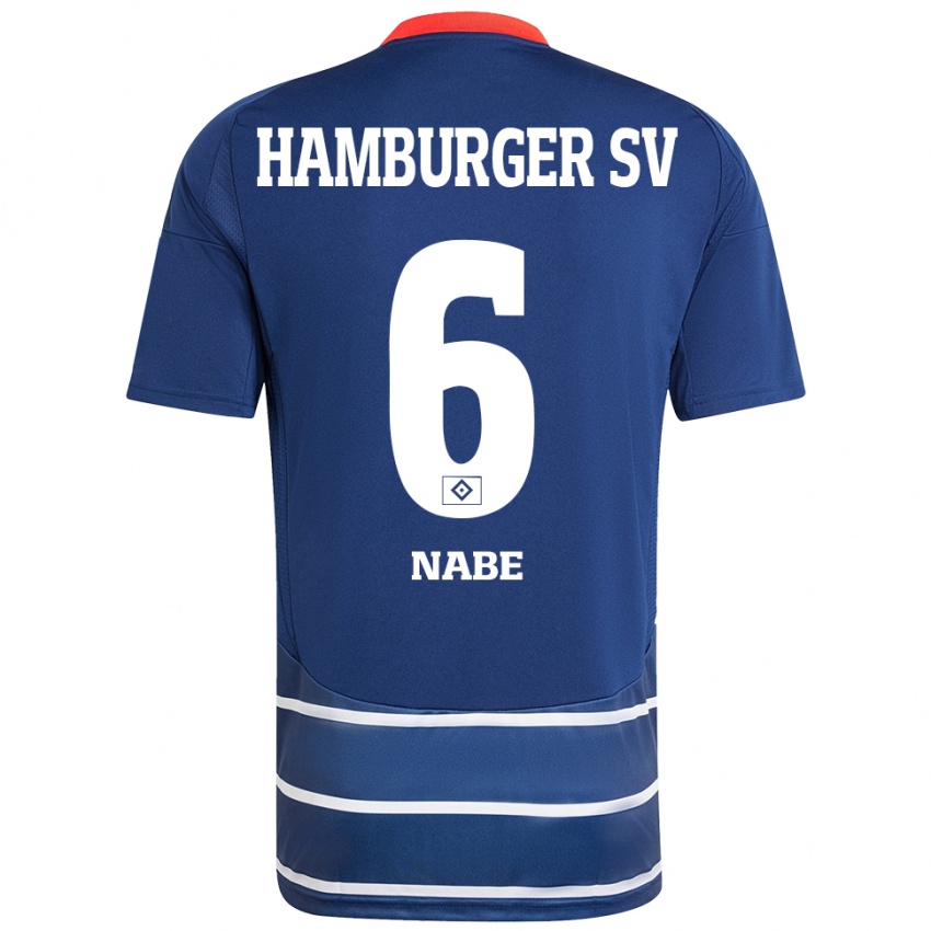 Niño Camiseta Jamal Nabe #6 Azul Oscuro 2ª Equipación 2024/25 La Camisa