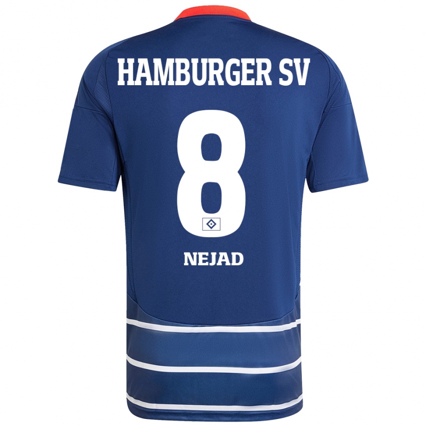 Niño Camiseta Milad Nejad #8 Azul Oscuro 2ª Equipación 2024/25 La Camisa