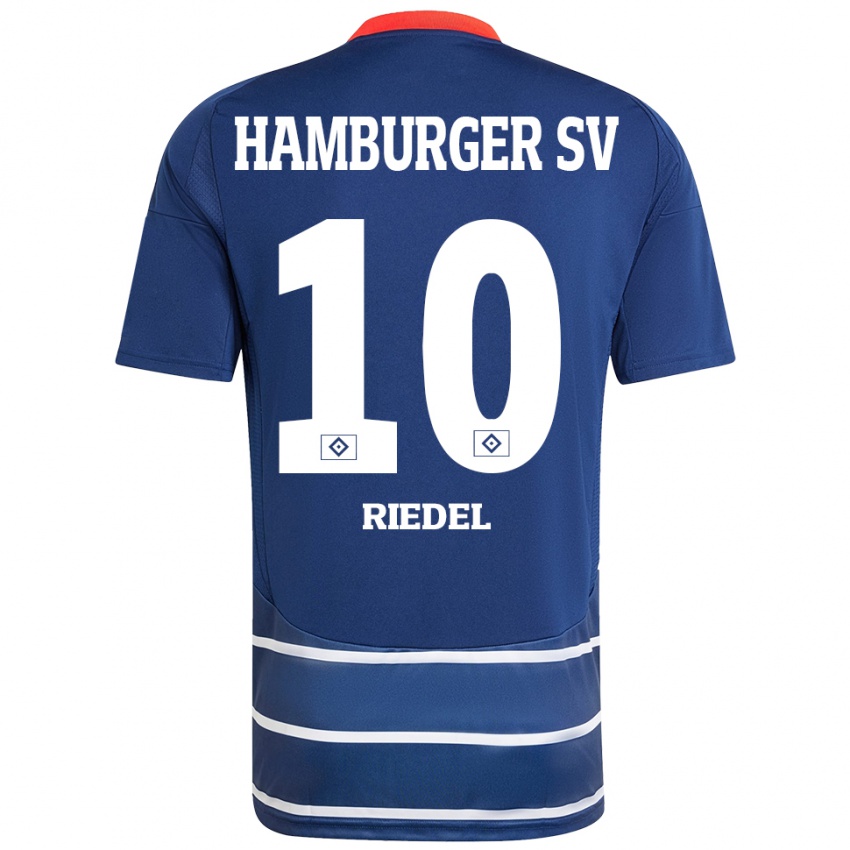 Niño Camiseta Arnaud Riedel #10 Azul Oscuro 2ª Equipación 2024/25 La Camisa