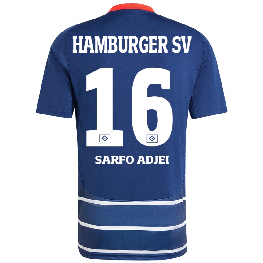 Niño Camiseta Maximilian Sarfo-Adjei #16 Azul Oscuro 2ª Equipación 2024/25 La Camisa