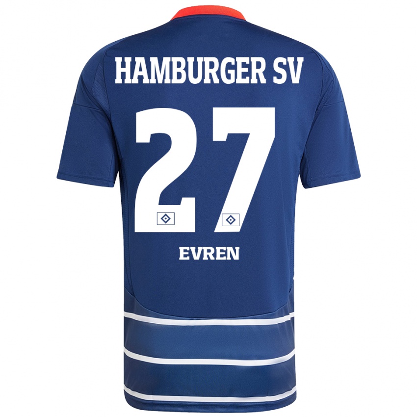 Niño Camiseta Batuhan Evren #27 Azul Oscuro 2ª Equipación 2024/25 La Camisa