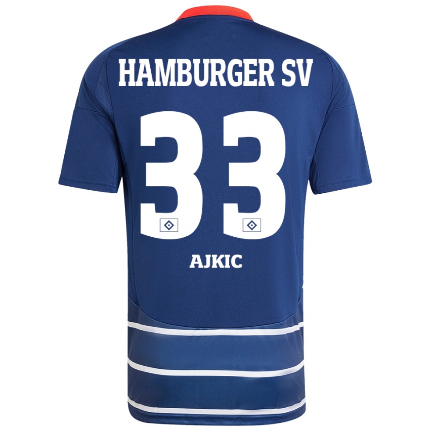 Niño Camiseta Selim Ajkic #33 Azul Oscuro 2ª Equipación 2024/25 La Camisa