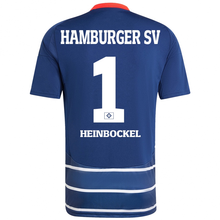 Niño Camiseta Simon Heinbockel #1 Azul Oscuro 2ª Equipación 2024/25 La Camisa