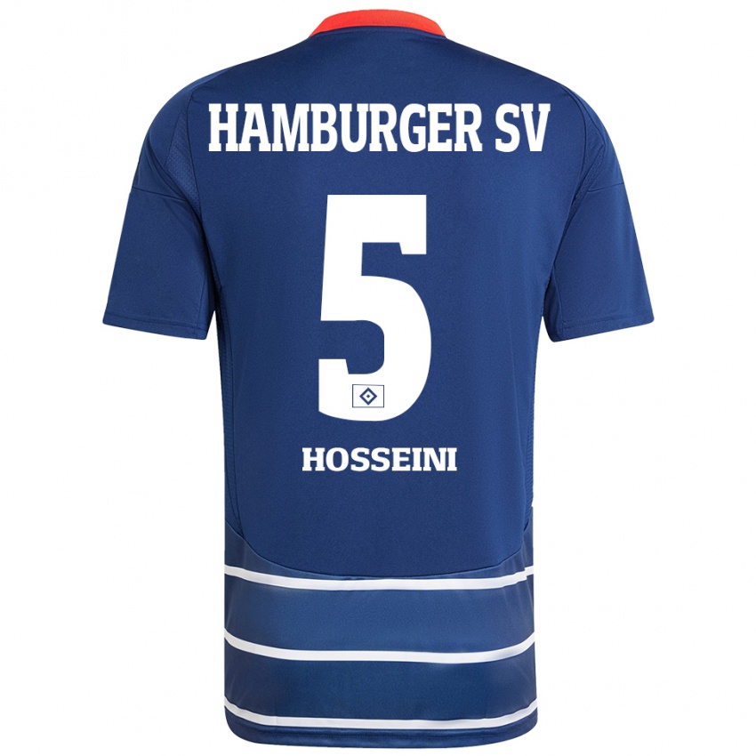 Niño Camiseta Reza Hosseini #5 Azul Oscuro 2ª Equipación 2024/25 La Camisa