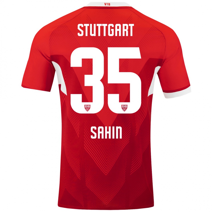 Niño Camiseta Mehmet Sahin #35 Rojo Blanco 2ª Equipación 2024/25 La Camisa