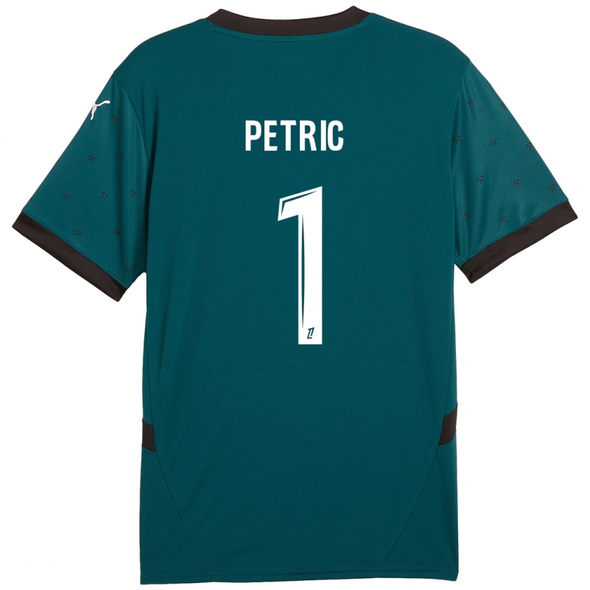 Niño Camiseta Denis Petric #1 Verde Oscuro 2ª Equipación 2024/25 La Camisa