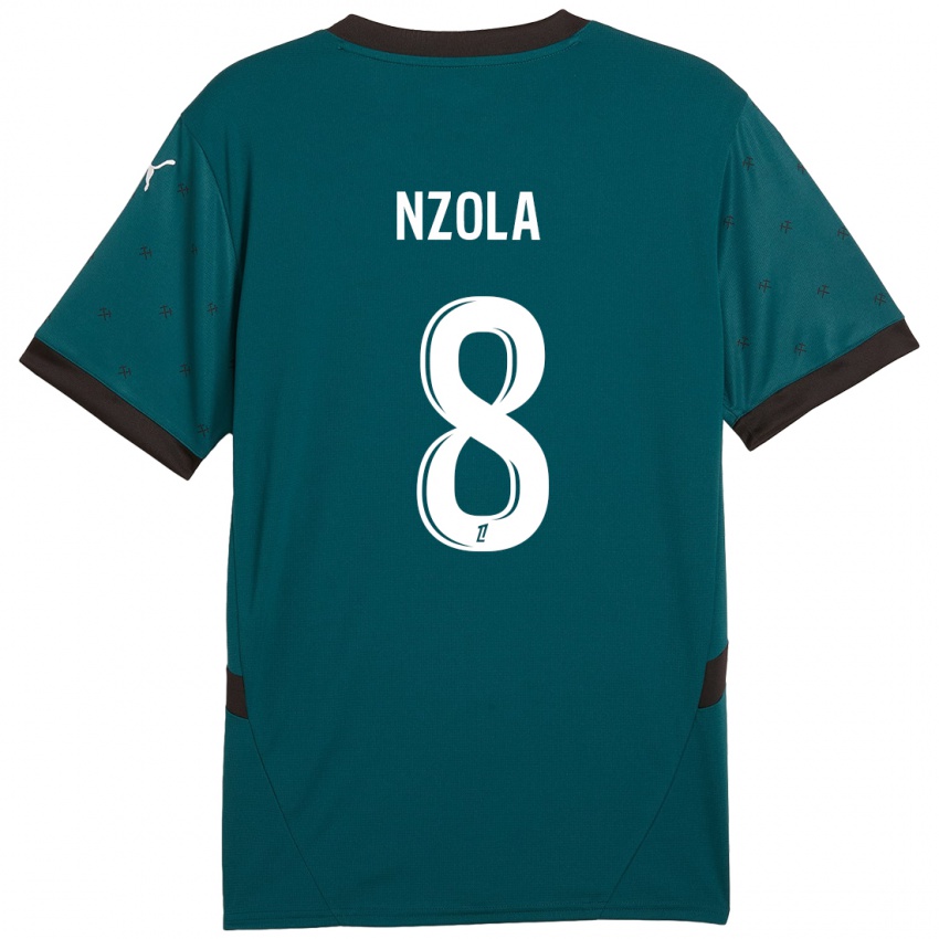 Niño Camiseta M'bala Nzola #8 Verde Oscuro 2ª Equipación 2024/25 La Camisa