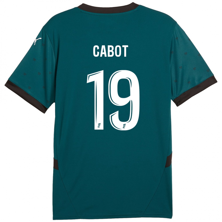 Niño Camiseta Jimmy Cabot #19 Verde Oscuro 2ª Equipación 2024/25 La Camisa