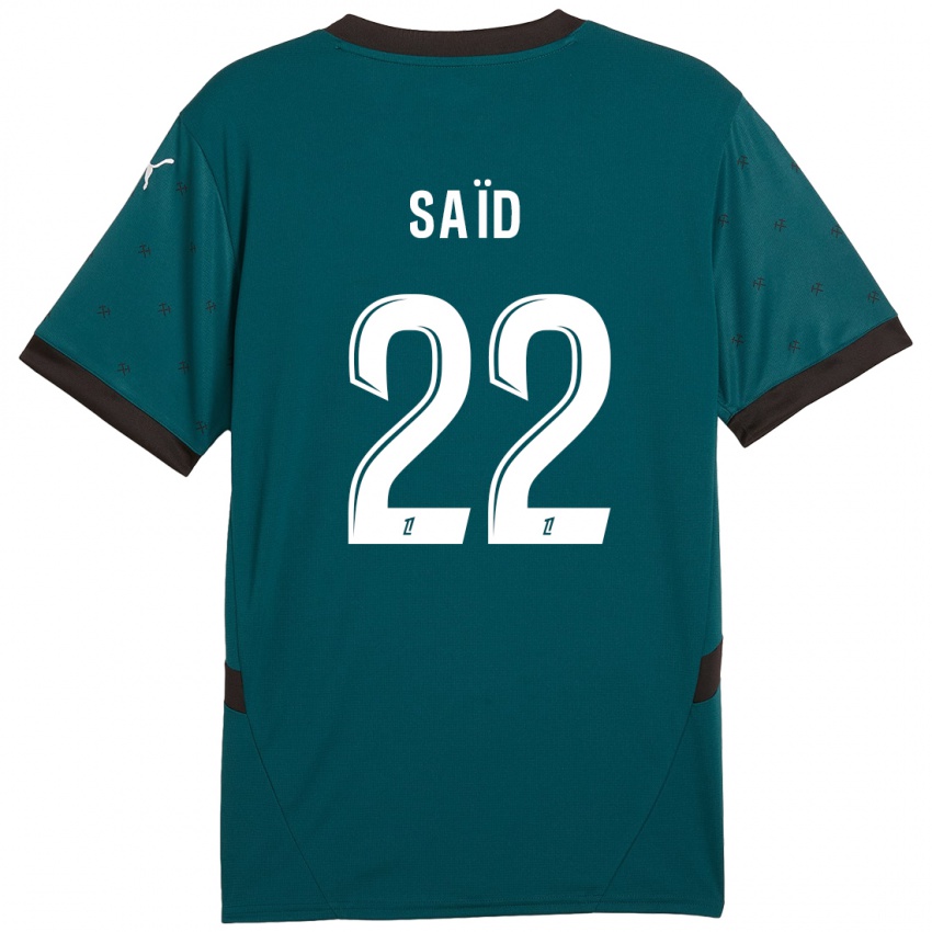 Niño Camiseta Wesley Saïd #22 Verde Oscuro 2ª Equipación 2024/25 La Camisa