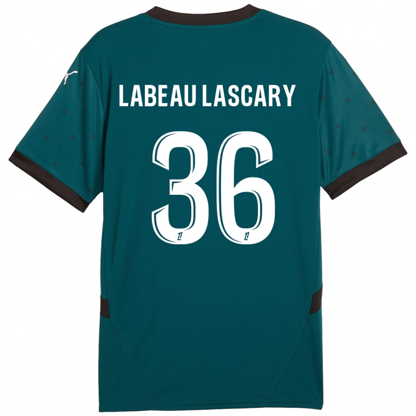 Niño Camiseta Rémy Labeau Lascary #36 Verde Oscuro 2ª Equipación 2024/25 La Camisa