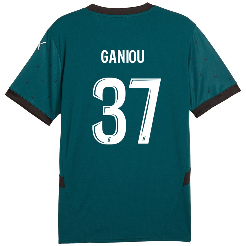 Niño Camiseta Ismaëlo Ganiou #37 Verde Oscuro 2ª Equipación 2024/25 La Camisa