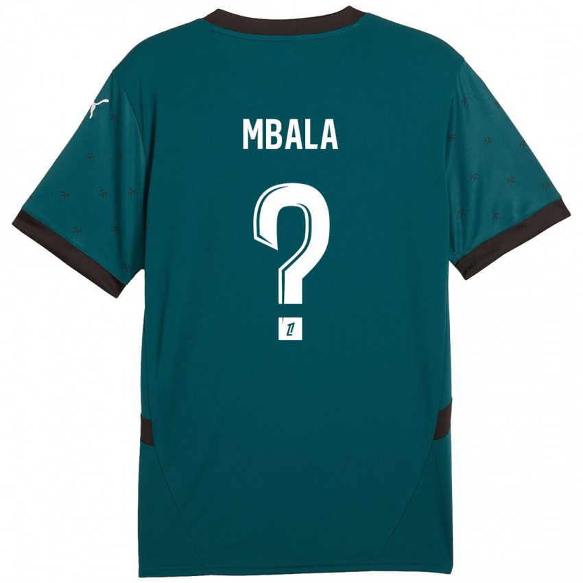 Niño Camiseta Keny Mbala #0 Verde Oscuro 2ª Equipación 2024/25 La Camisa