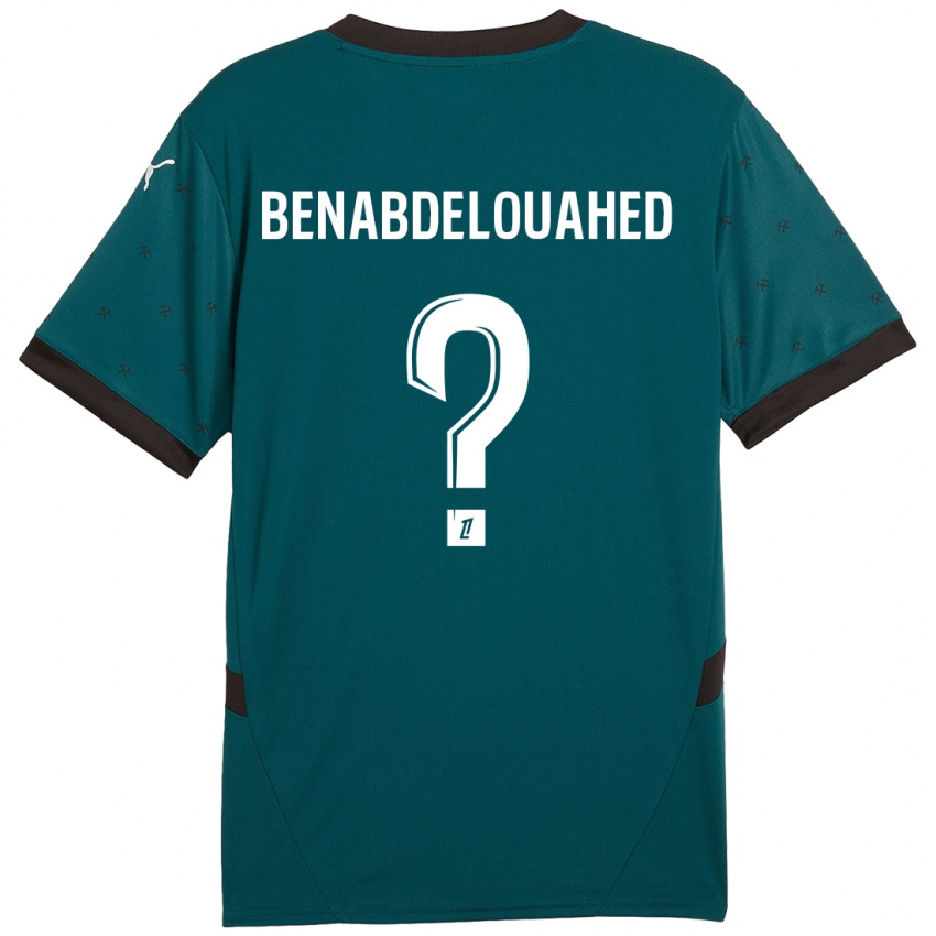 Niño Camiseta Kaïs Benabdelouahed #0 Verde Oscuro 2ª Equipación 2024/25 La Camisa