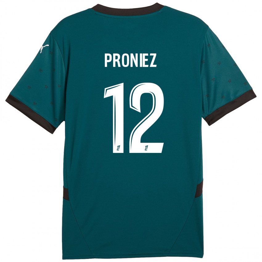 Niño Camiseta Fany Proniez #12 Verde Oscuro 2ª Equipación 2024/25 La Camisa