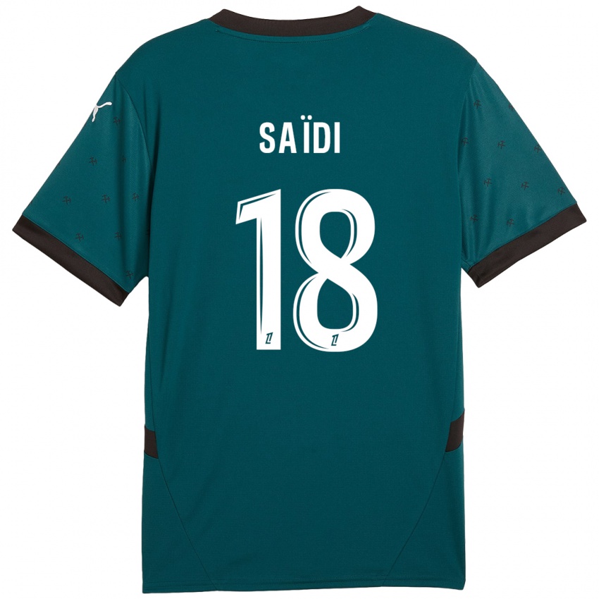 Niño Camiseta Kahissa Saïdi #18 Verde Oscuro 2ª Equipación 2024/25 La Camisa