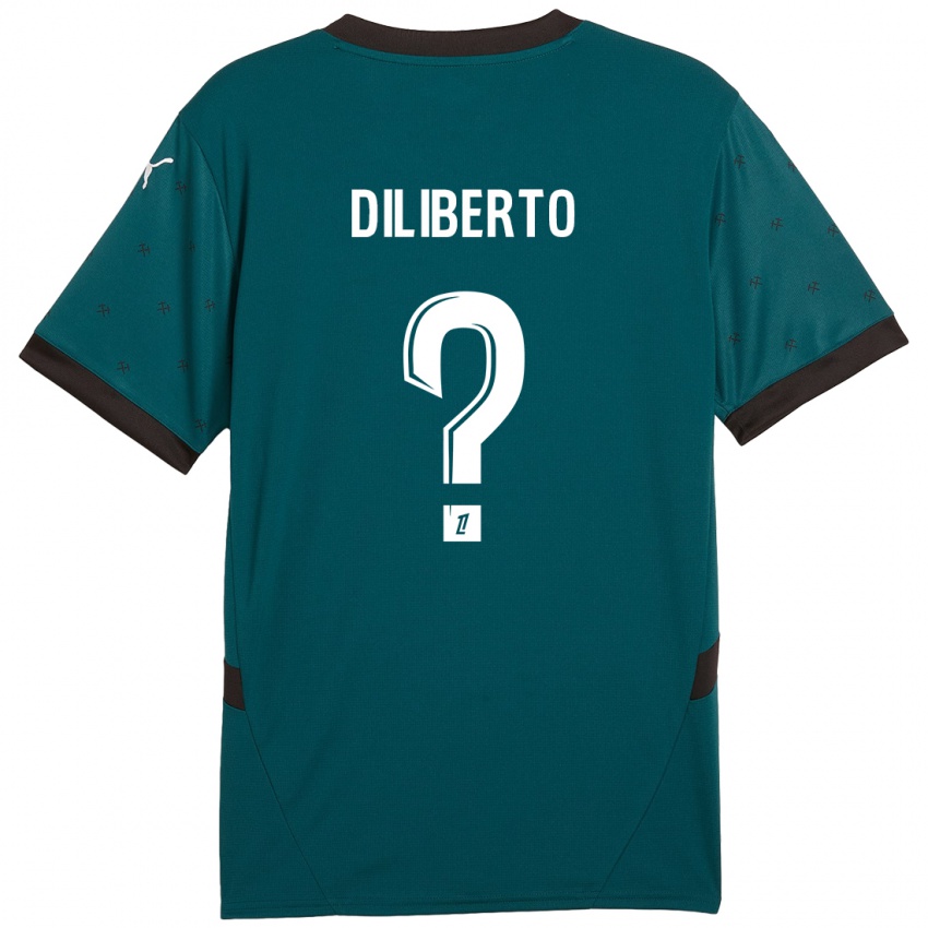 Niño Camiseta Noah Diliberto #0 Verde Oscuro 2ª Equipación 2024/25 La Camisa