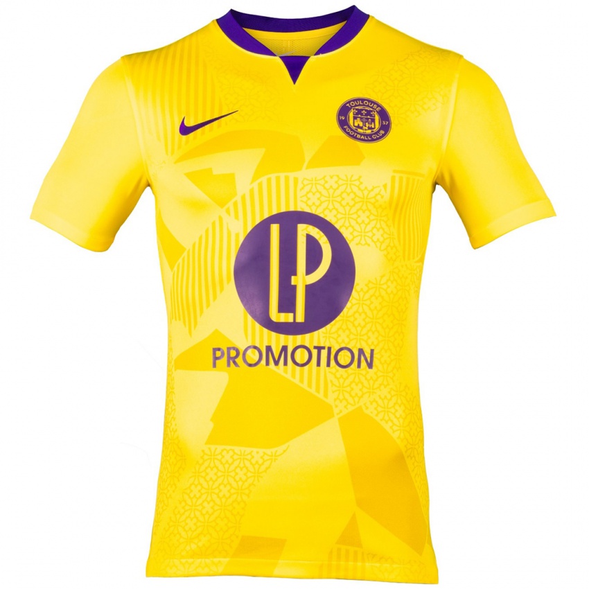 Niño Camiseta Ylies Aradj #26 Amarillo Morado 2ª Equipación 2024/25 La Camisa