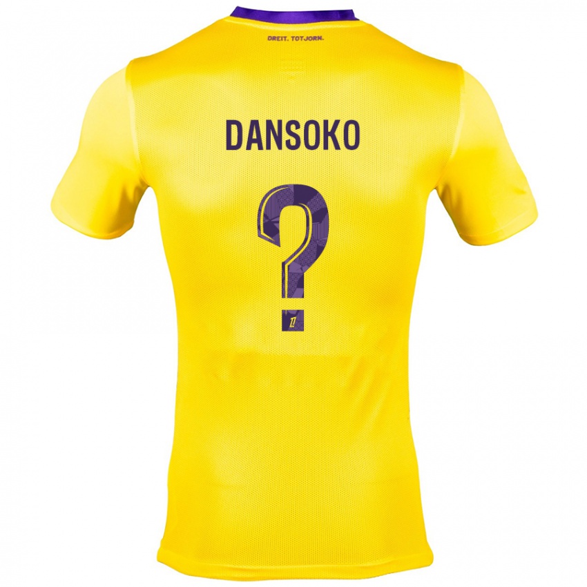 Niño Camiseta Mohamed Dansoko #0 Amarillo Morado 2ª Equipación 2024/25 La Camisa