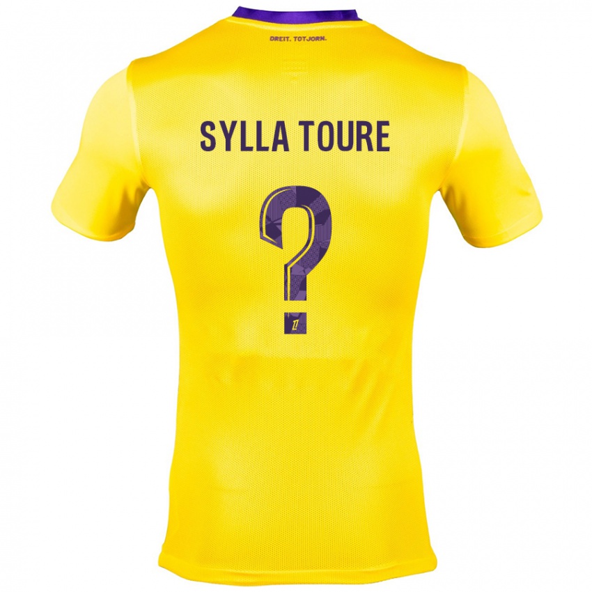 Niño Camiseta Ismael Sylla Touré #0 Amarillo Morado 2ª Equipación 2024/25 La Camisa