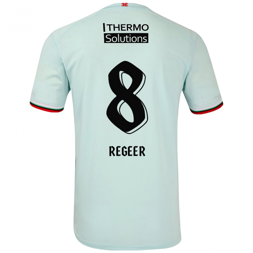 Niño Camiseta Youri Regeer #8 Verde Claro 2ª Equipación 2024/25 La Camisa