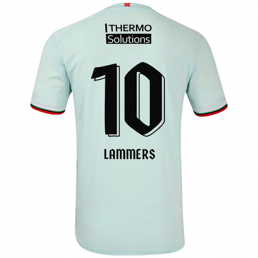 Niño Camiseta Sam Lammers #10 Verde Claro 2ª Equipación 2024/25 La Camisa