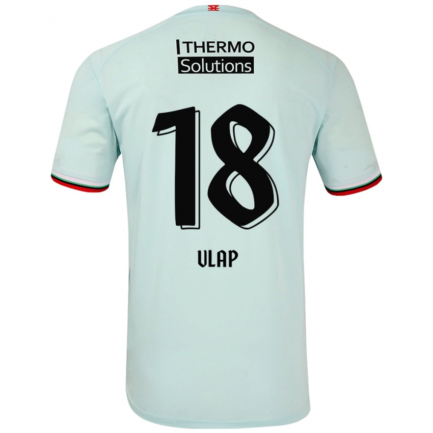 Niño Camiseta Michel Vlap #18 Verde Claro 2ª Equipación 2024/25 La Camisa