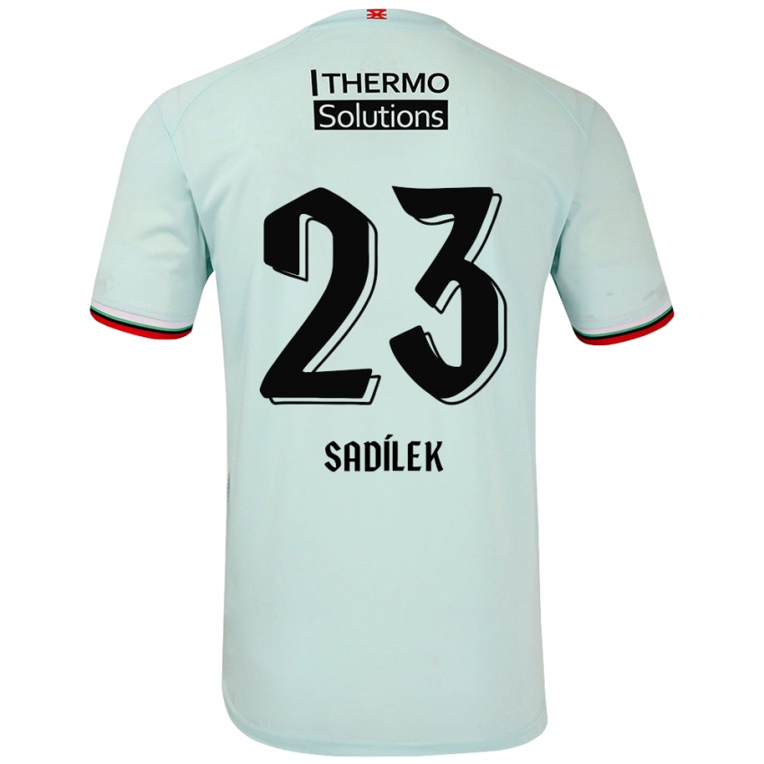 Niño Camiseta Michal Sadilek #23 Verde Claro 2ª Equipación 2024/25 La Camisa