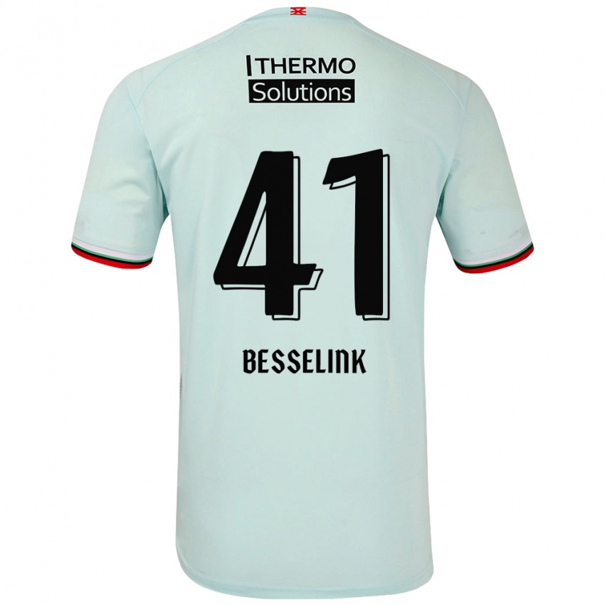 Niño Camiseta Gijs Besselink #41 Verde Claro 2ª Equipación 2024/25 La Camisa