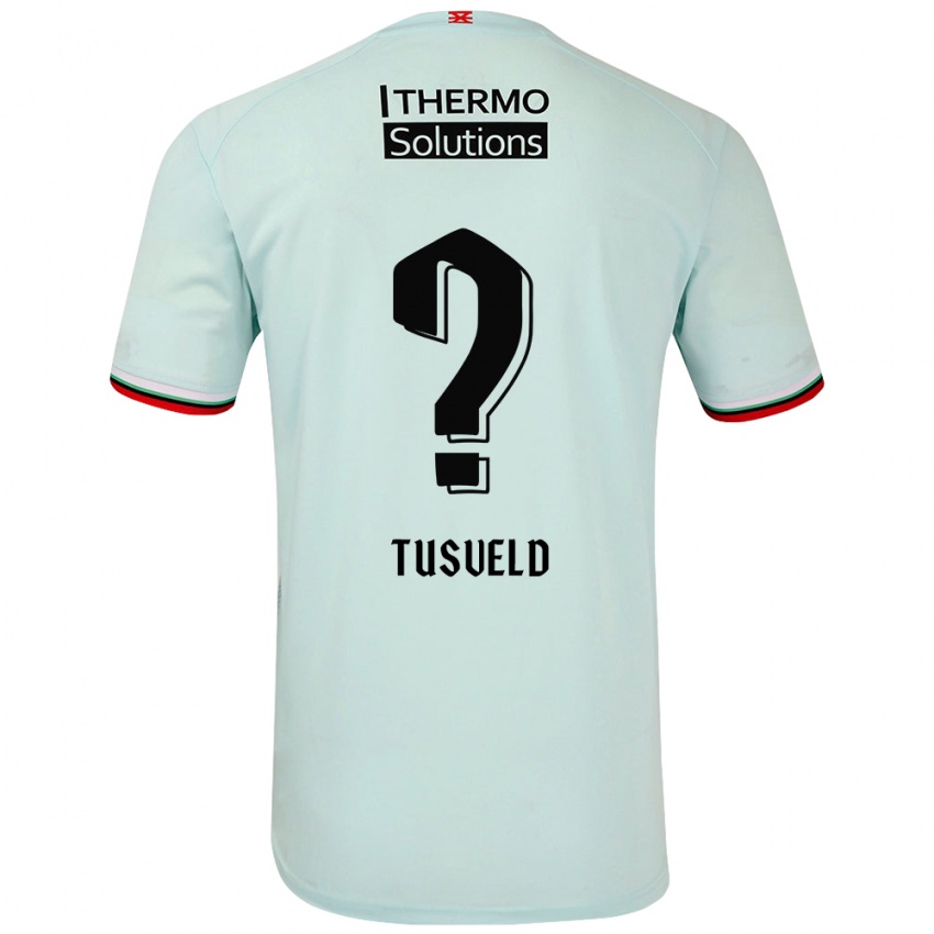 Niño Camiseta Tijn Tusveld #0 Verde Claro 2ª Equipación 2024/25 La Camisa