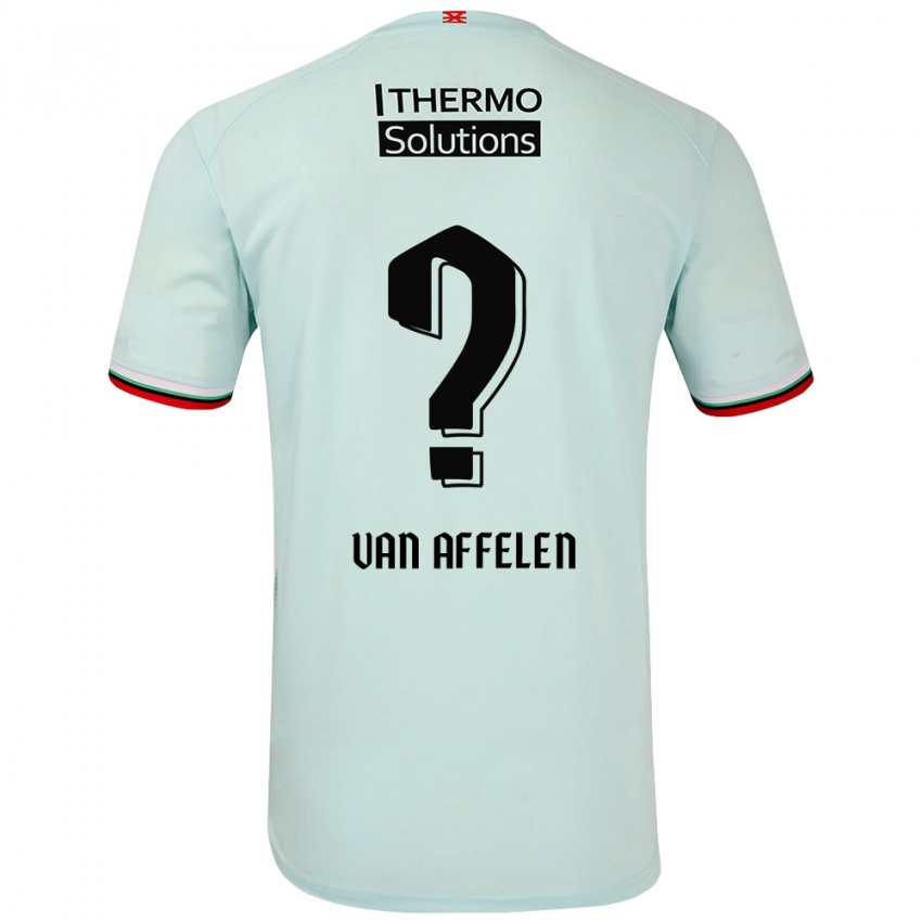 Niño Camiseta Pim Van Affelen Van Saemsfoort #0 Verde Claro 2ª Equipación 2024/25 La Camisa